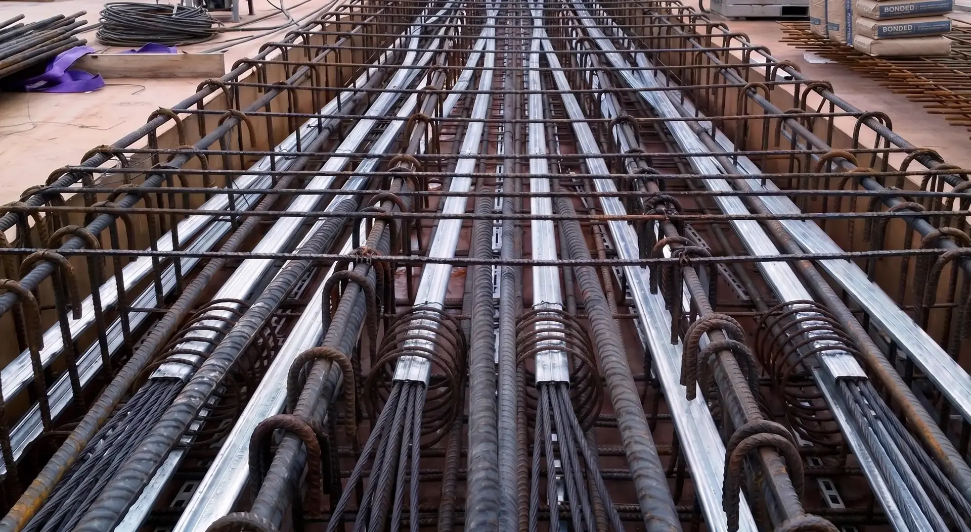 Post-Tensioned (PT) Frame Contractors on site